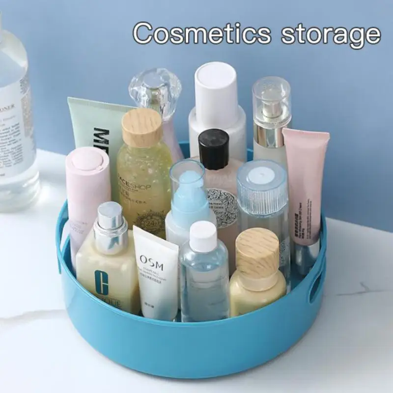 

360° Rotating Storage Box Spice Rack Organizer Seasoning Holder Kitchen Home Bathroom Cosmetics Baskets Cabinets Storage Tray