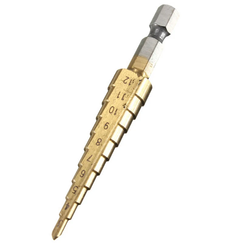

3pcs/Set HSS Step Core Drill-Bits 3-12mm 4-12mm 4-20mm Wood Metal Drilling Bits