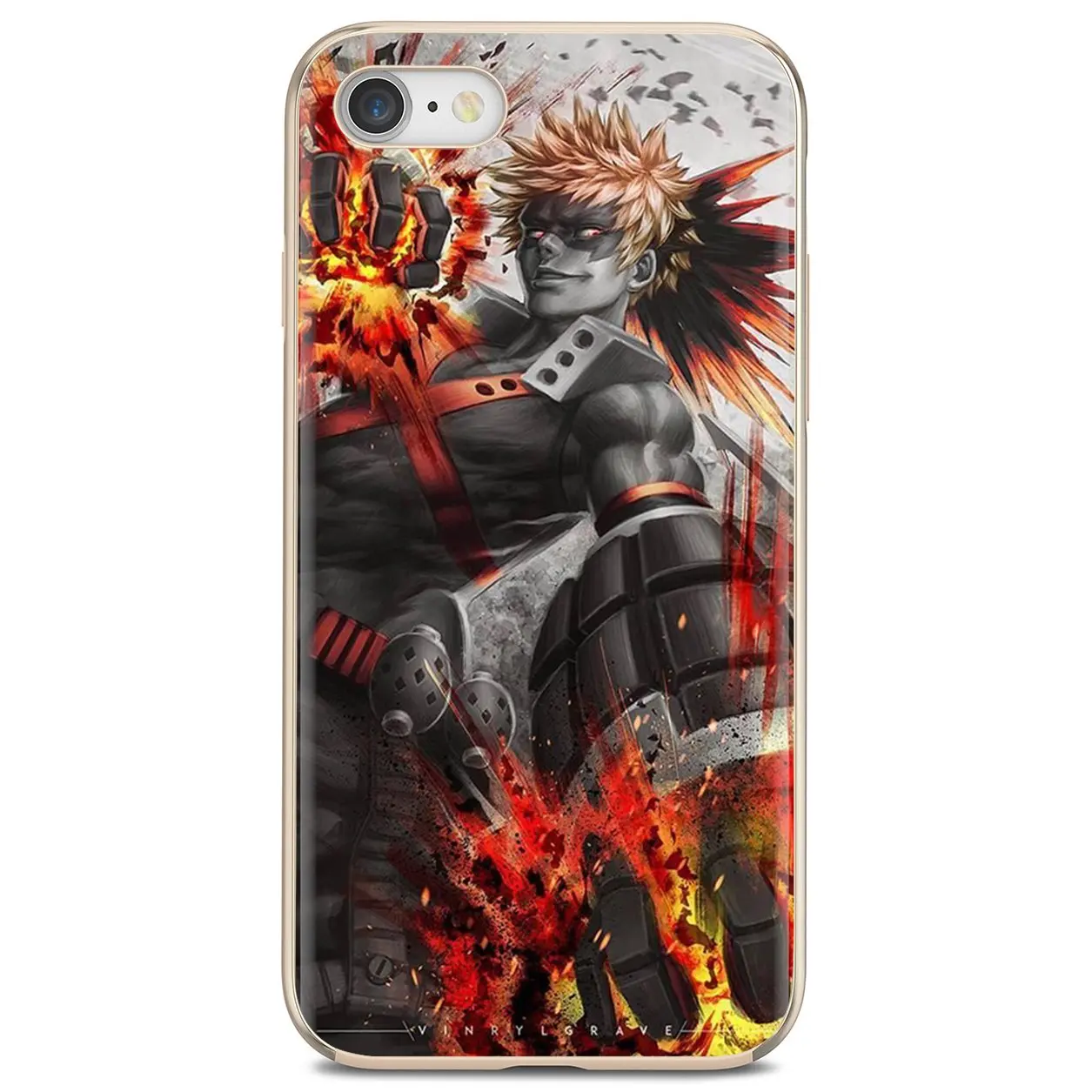 Чехол для iPhone 10 11 12 Pro Mini 4S SE 5C 6 6S 7 8 X XR XS Plus Max 2020 My-Hero-Академия-Bakugou-Katsuki | Мобильные