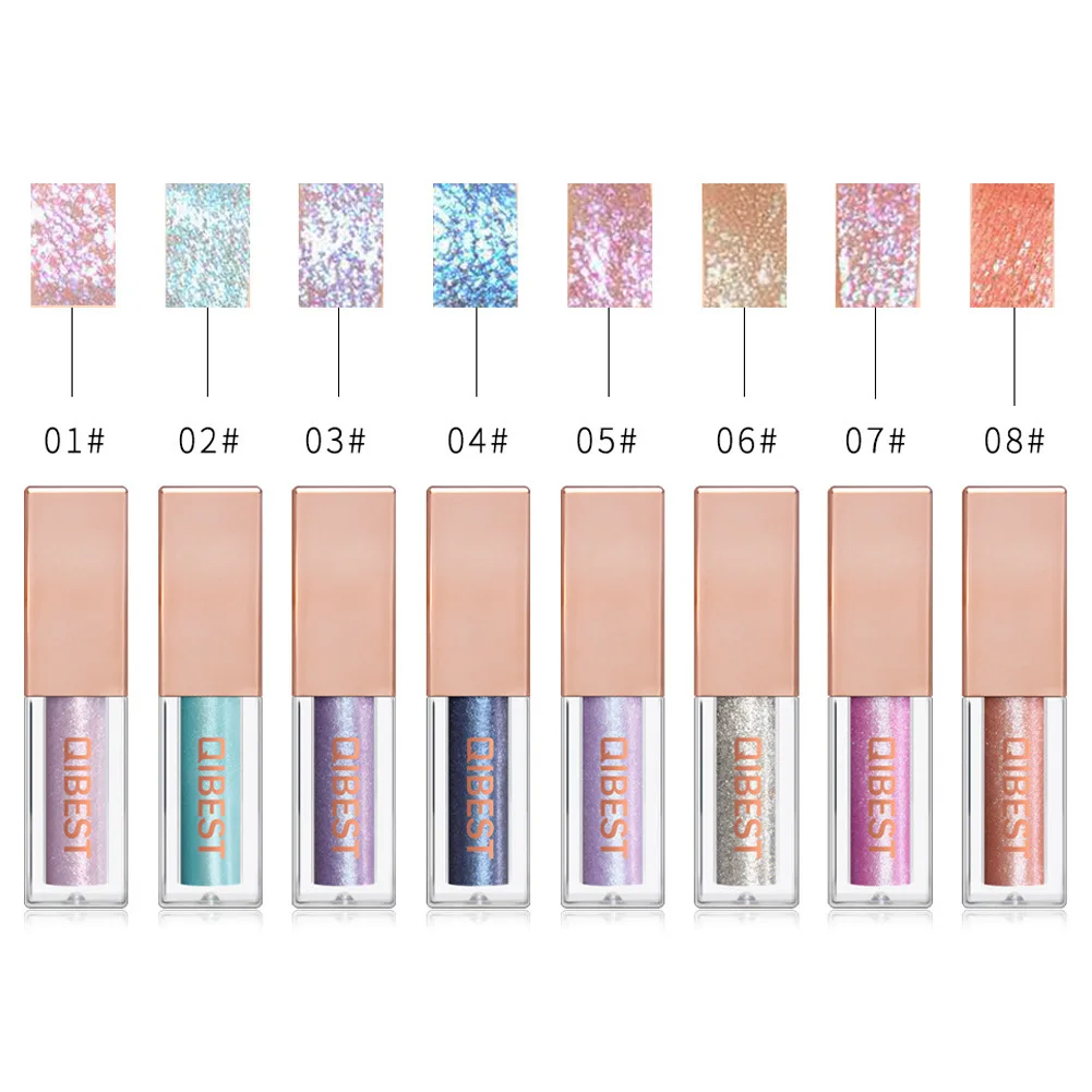 Women Shining Liquid Eyeshadow Waterproof Glitter Metallic Gel QRD88 |