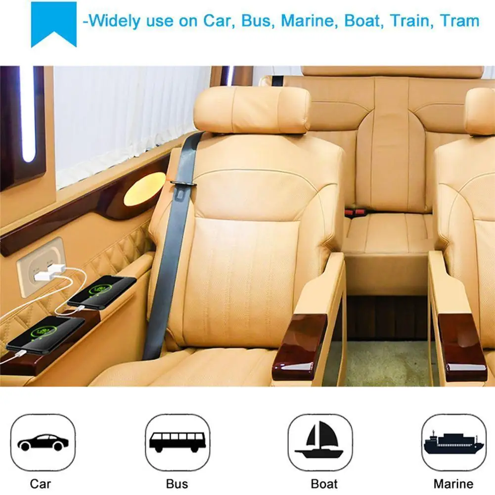 

Зарядное устройство для кемпинга и путешествий, розетка питания подходит для планшета Dual, легкая установка, защита телефона Flush Soc Z7E9