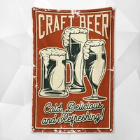 craft beer vintage beer day poster canvas painting bar wine cellar cafe home decoration shabby chic wall art banner flag mural