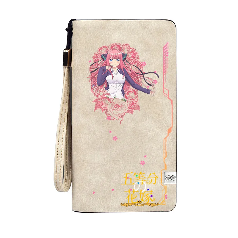 Quintuplets женские портмоне из искусственной кожи короткий кошелек Kawaii ID Card Holder Nakano Miku Money Phone сумки