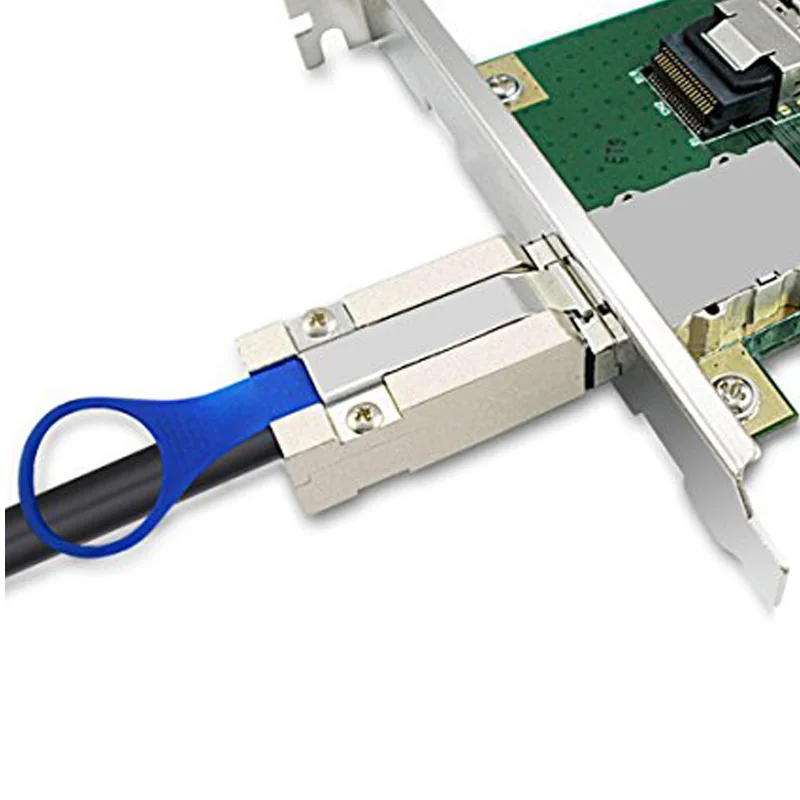 Внешний последовательный Прикрепленный SCSI Mini SAS 26Pin (SFF-8088) штекер к Мужской кабель