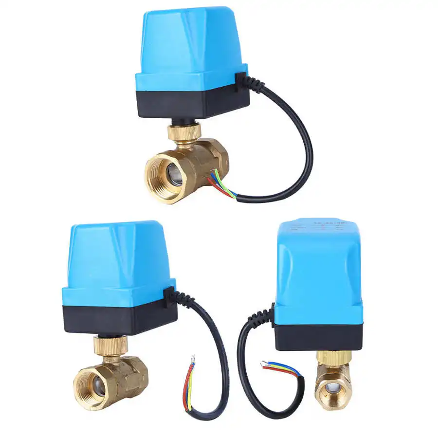 Электрический шаровой кран 2 ходовой 3 проводной с защитой IP54 синхронный