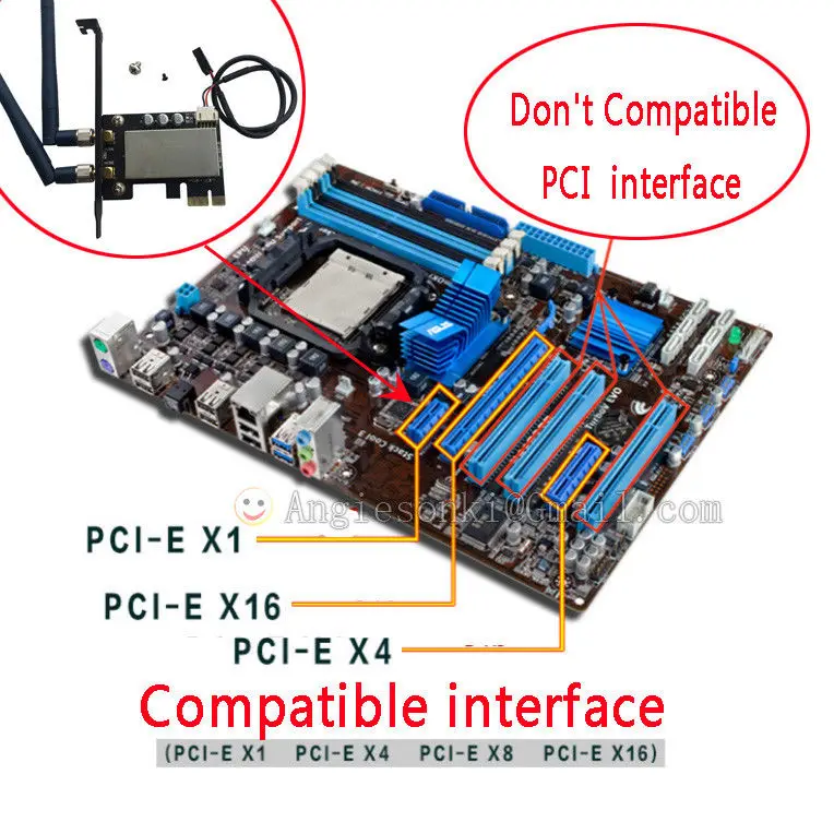 m 2ngff к pci e 1x 8x 16x настольный wifi wlan карта кр