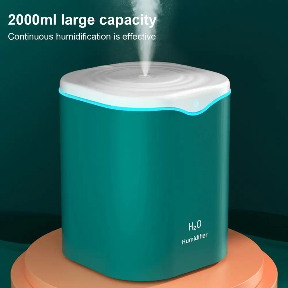 

USB Humidifier Fine Mist Flame Retardant Quiet Operation Double Nozzles USB Humidifier Desktop Humidifier for Bedroom