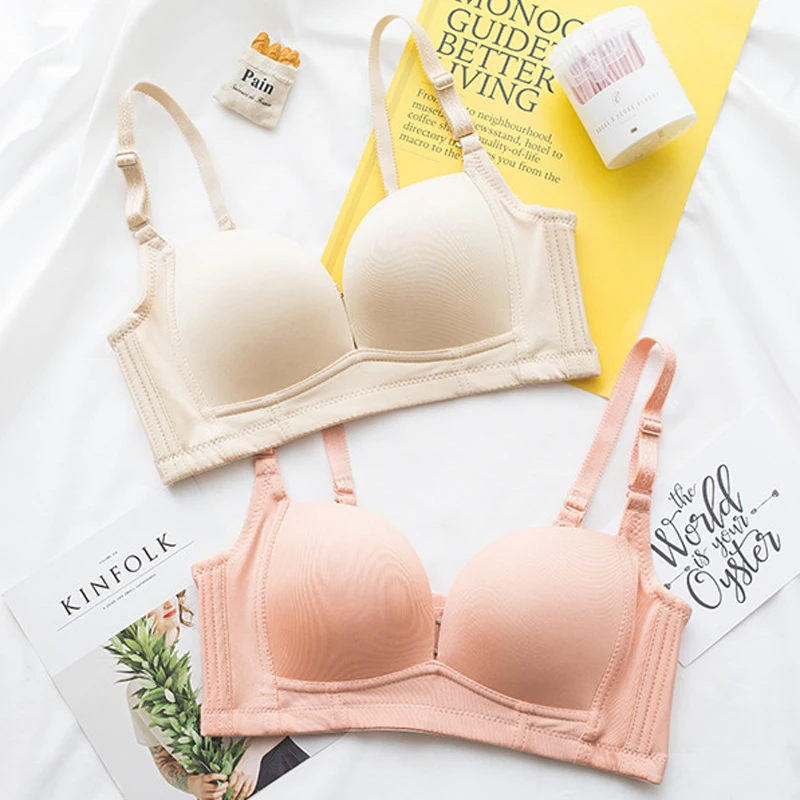 Wasteheart для женщин модные красно-синие Bralette Беспроводной и трусиков комплект