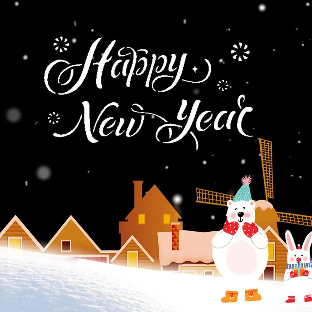 4 шт. Счастливого Рождества шаблон Многослойные трафареты для настенная живопись