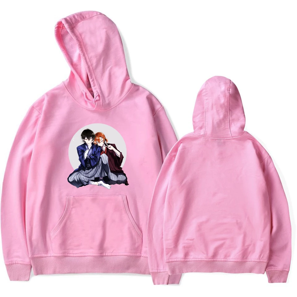 

Anime Fashion Bungo Stray Dogs Hoodies Men Women Hot Sweatshirts Hooded Harajuku Hip Hop Casual Hoodie dazai osamu pullovers Top