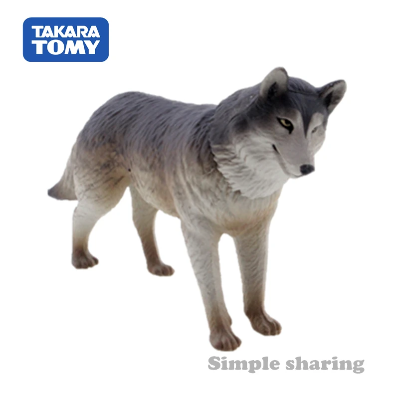 Takara Tomy ANIA Animal Advanture AS 26 Wolf Resin Детская образовательная мини фигурка
