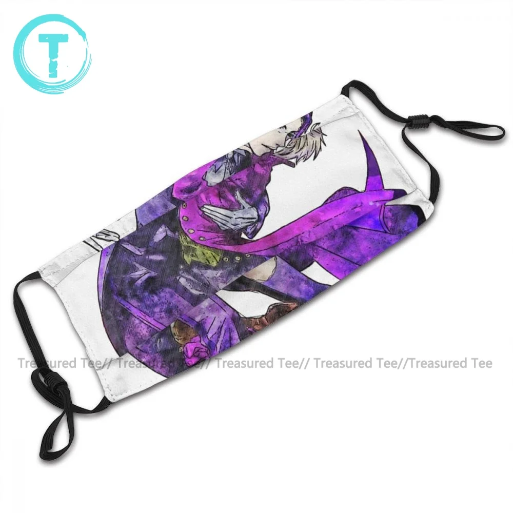 

Wholesale Anti Dust Black Butler Face Mask Cute Polyester Unisex Mouth Facial Mask With Filters