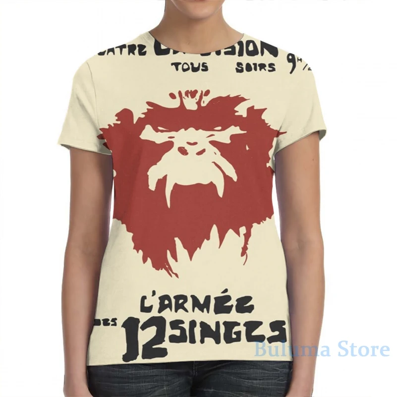 Футболка Мужская/женская с принтом 12 обезьянок рубашка топы для мальчиков и