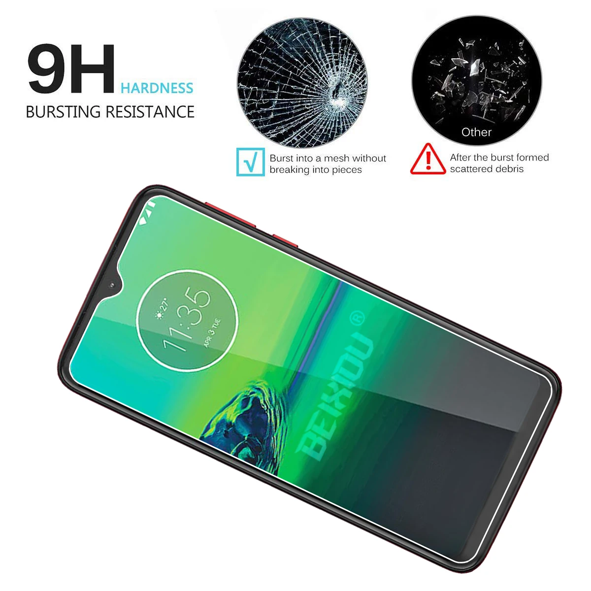 2 шт Полное закаленное стекло для Motorola Moto G8 Play защита экрана 2.5D 9h пленка|Защитные
