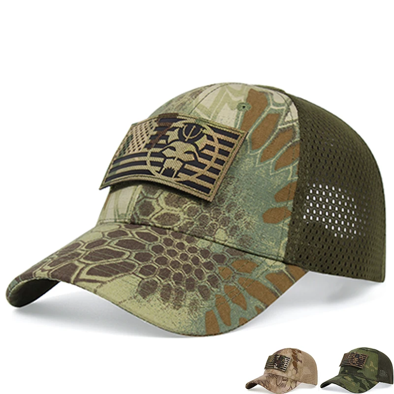Жаркое лето дышащий хлопок Мужская бейсболка на открытом воздухе тактический
