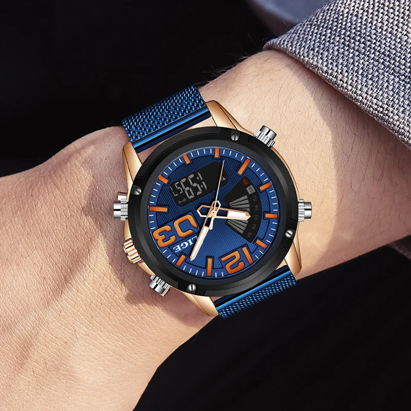 Новые мужские военные наручные часы из нержавеющей стали LIGE роскошные Брендовые