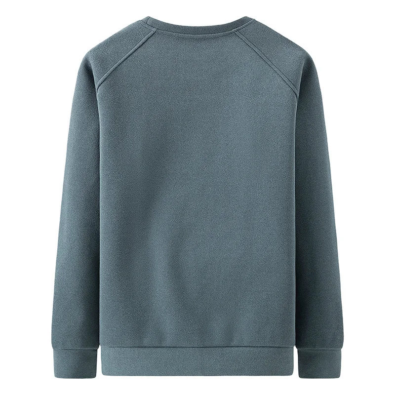 Мужской осенне-зимний бархатный свитер Корейская теплая футболка с длинным