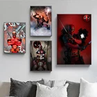 Картины на холсте с изображением Мстителей, акварельные принты, настенные картины для украшения дома, Дэдпул супергероев Marvel