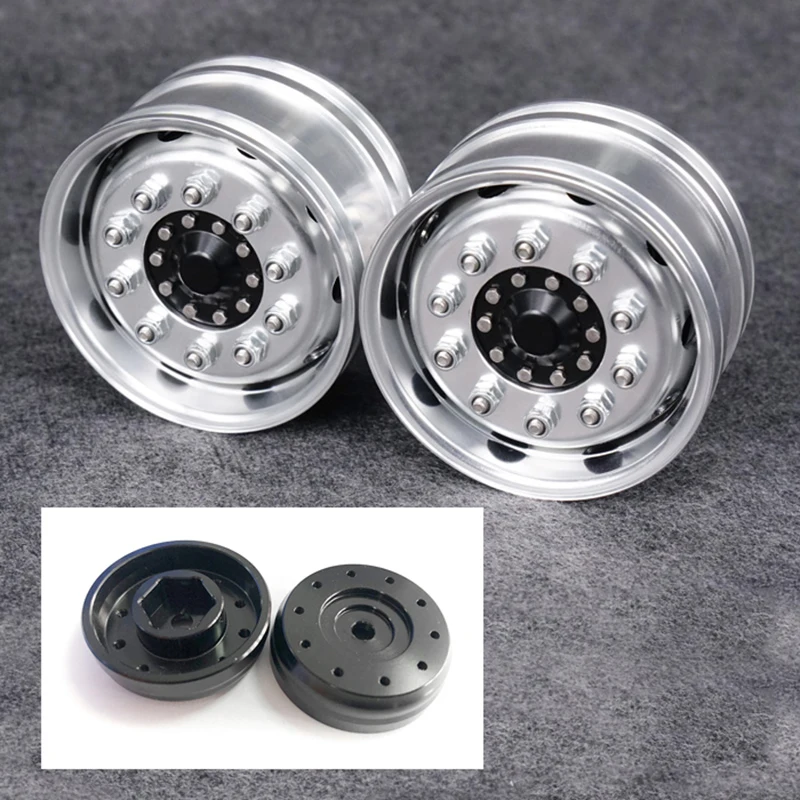 

Metal Front Wheel Hub B1 W/ Hex Brake for 1/14 LESU Power Axles RC Tractor Truck Remote Control Dumper Model Th10241