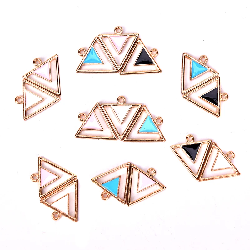 10 шт./компл. креативные квадратные треугольные подвески геометрическая форма