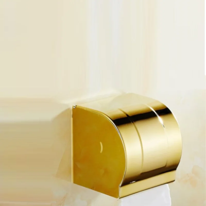 Нержавеющая сталь Ванная комната держатель для бумаги и телефона с полкой