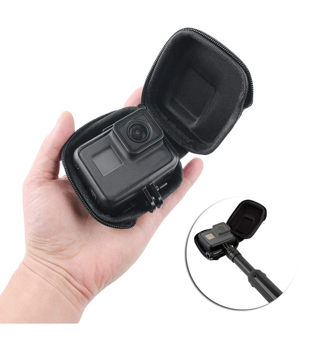 Для GoPro Hero 7 6 5 черный Мини EVA защитный чехол для хранения сумка коробка крепление для Go Pro Hero 5 6 7 Черный Серебристый Аксессуары