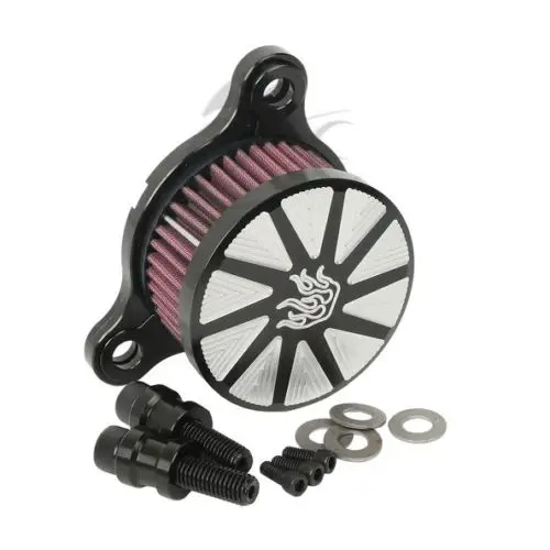 Черный хромированный воздухозаборник впускной фильтр для Harley sportster 04-16 05 06 07 08 09 |