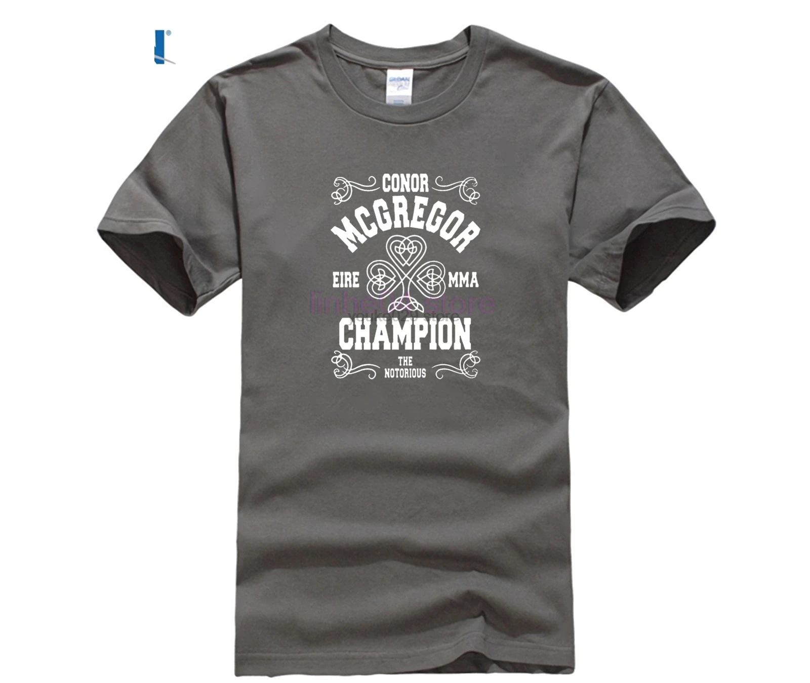 Конор Макгрегор Футболка мужская брендовая одежда с коротким рукавом Crewneck MMA