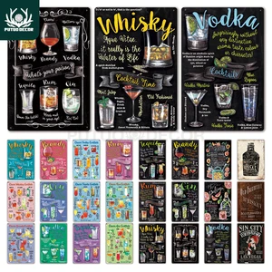 Жестяная Табличка металлическая винтажная металлическая вывеска для коктейлей Настенный декор для мужчин пещера Бар Паб Клуб железная живопись декоративная табличка