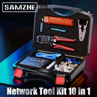 samzhe network tool kit 11 in 1 professional portable lan network repair tool kit cable tester repair set