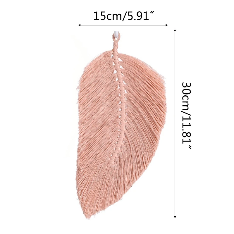 

Elegant Hand-woven Tassels Leaves Bedroom Wall Hanging Pendant Art Wall Accents