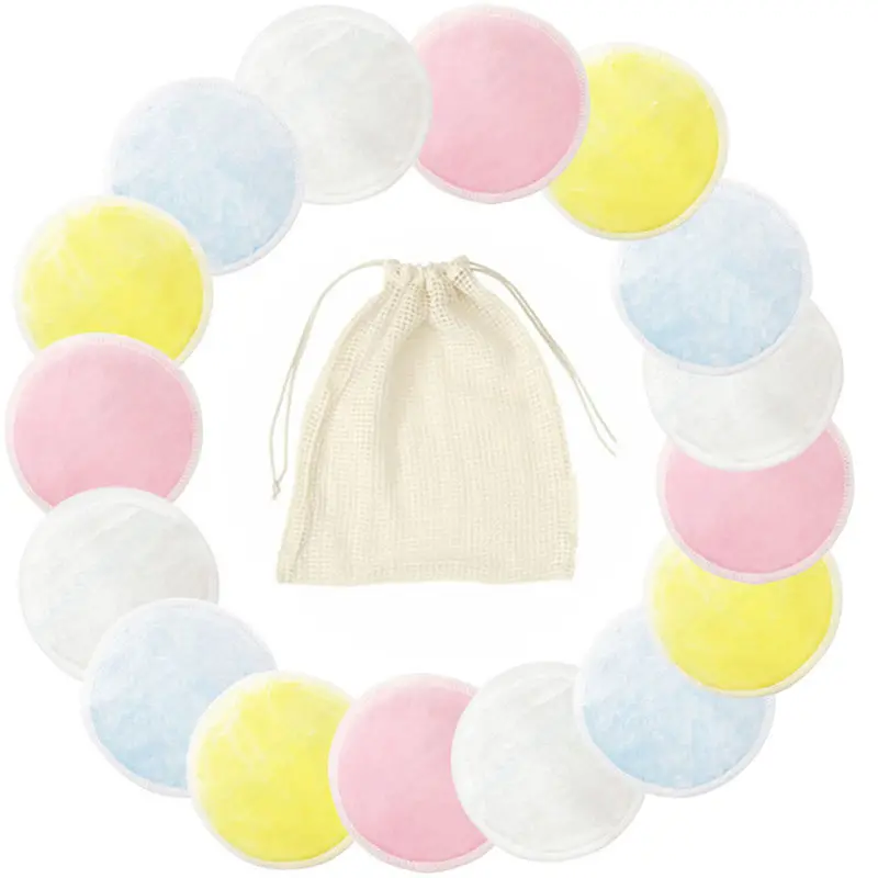 Многоразовые бамбуковые ватные диски средство для снятия макияжа лица