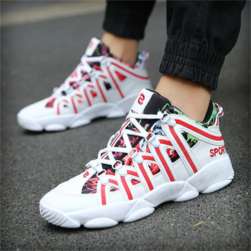 

Men's Shoes 2021 Spring and Summer New Basketball Shoes Korean Large Size Leisure and Breathable Women's Couple Running Shoes