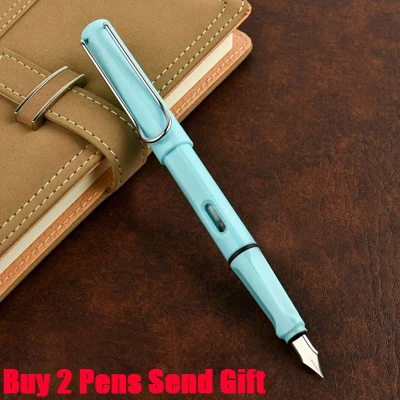 Fountain Sky Blue Брендовая Шариковая ручка для бизнеса Safari, хорошее качество, шариковая ручка для студентов, купить 2 ручки, отправить подарок - Цвет: Fountain Sky Blue