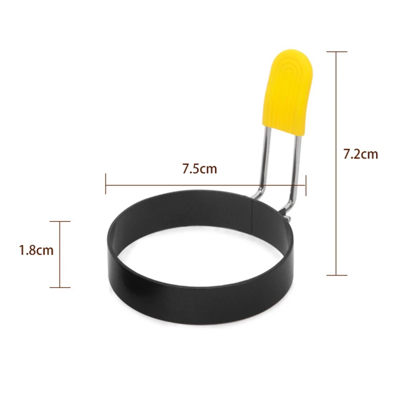 

1Pcs Iron Spray Pancake Maker Fried Egg Mold Non-stick Round Omelet Mould Food Steamer Steak Frying Pan Home Kitchen Supplies