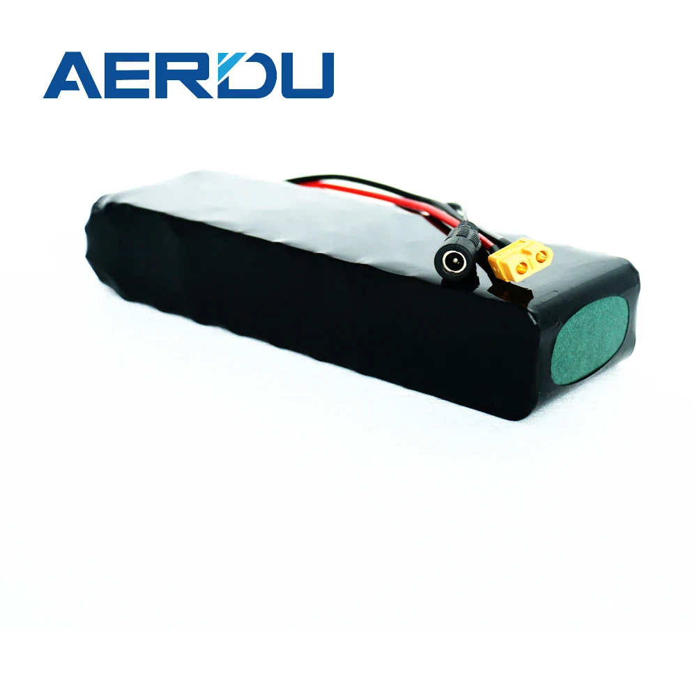 

.AERDU 36V 10S2P 5Ah High power&capacity 42V 18650 lithium battery pack electric bicycle scooter with 15a BMS board Protection