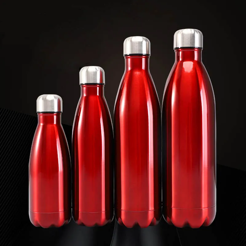 Металлическая бутылка для воды 1 шт. популярная колба высокой емкости Лидер