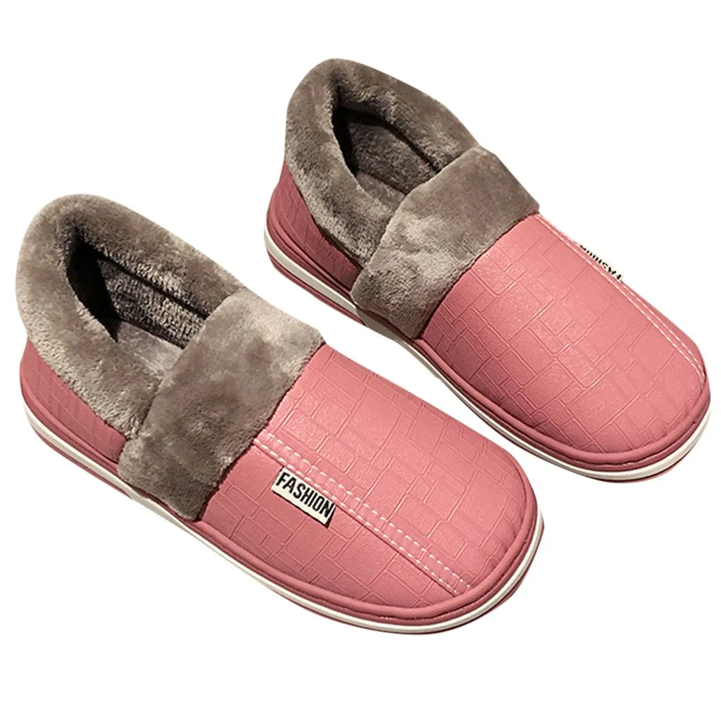 Зимние ботинки с плюшевой стелькой красного цвета зимние парные хлопковые