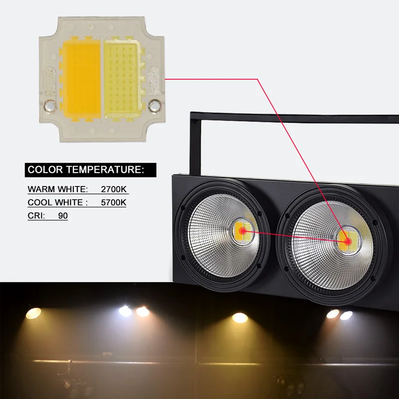 Lyre Wash Led Par Светильник s 2X100W Cob светильник Dmx512 сценический ing для Dj шоу концерта |