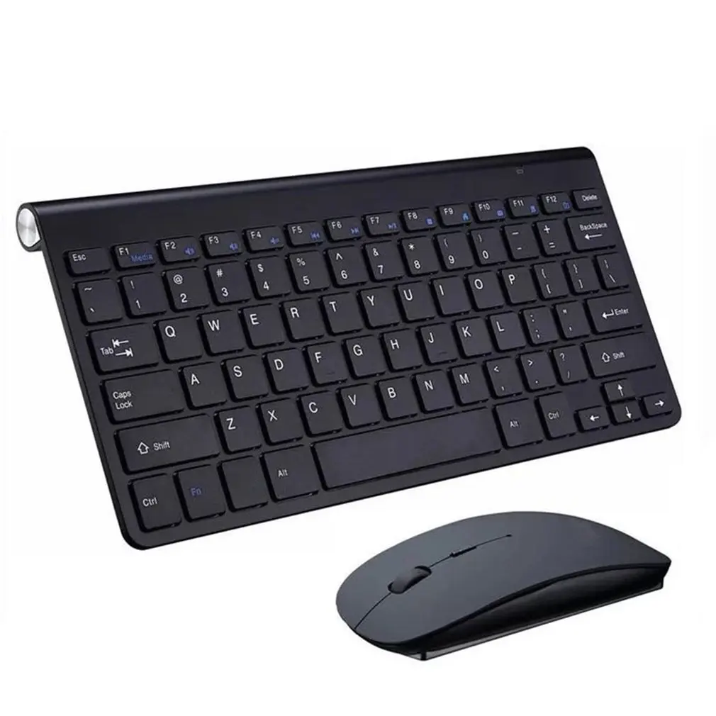 

Комплект беспроводной клавиатуры и мыши, игровая мышь с Bluetooth, Набор комбинированных клавиатур 2,4G, полноразмерная тонкая клавиатура и мышь