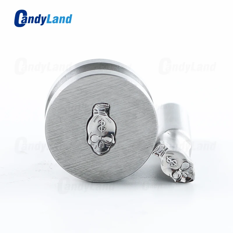 CandyLand Пользовательский логотип шаблон бумажник человеческий скелет перфоратор