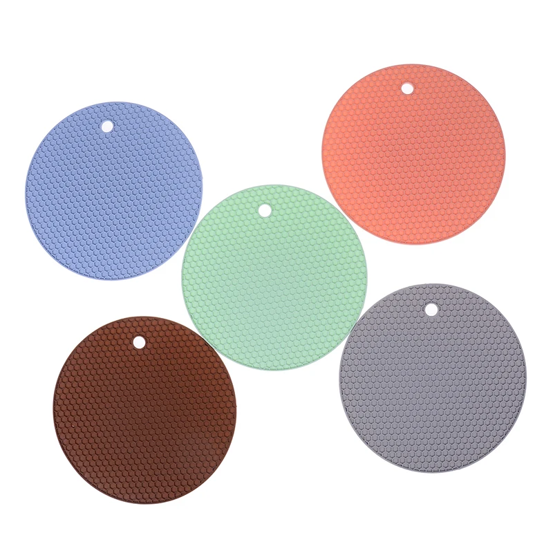 

1 х Круглые термостойкие силиконовые подставки, нескользящая подставка для кастрюль, настольная подставка