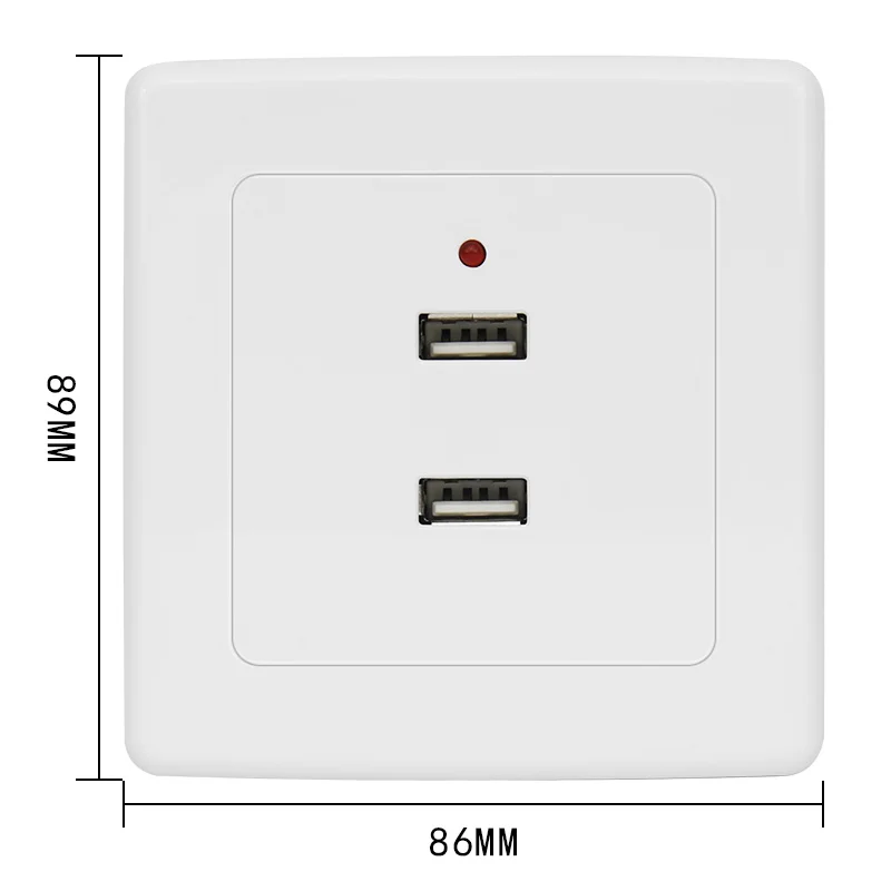 Настенная розетка Bcsongben с 2 USB-портами адаптер питания переменного/постоянного