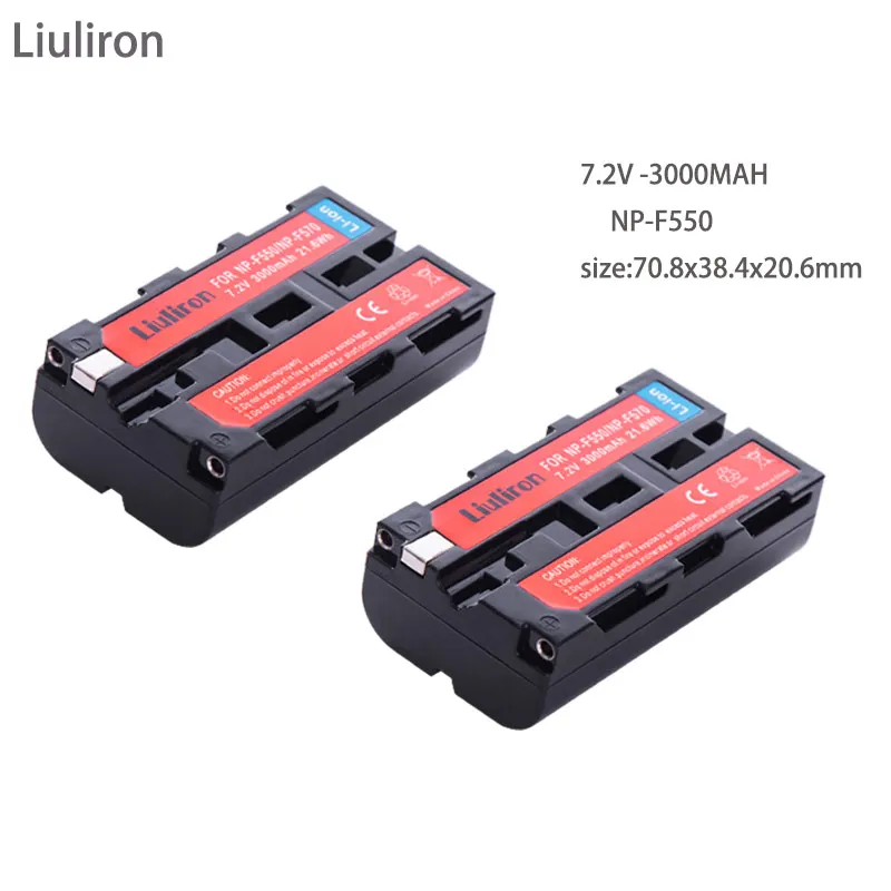 2battery NP-F550 NP F570 NP-F530 NP-F570 NP F550 NP-F750 Батарея 3000 мА/ч+, светодиодный USB Dual Зарядное устройство для sony CCD-SC55 CCD-TRV81 MVC-FD81 - Цвет: 2battery