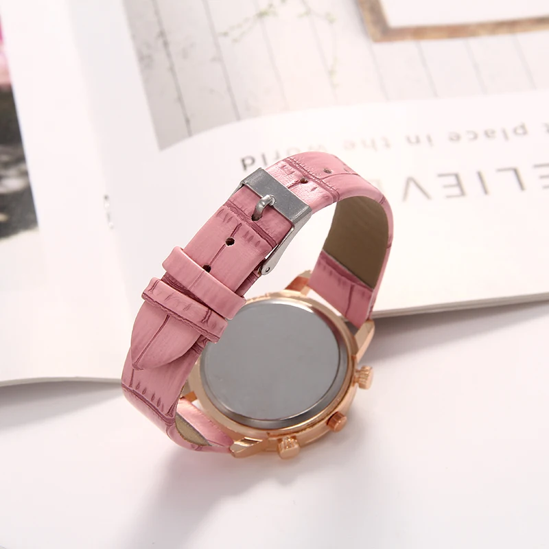 WJ-7913 Модные кварцевые наручные часы в минималистичном стиле женские простые