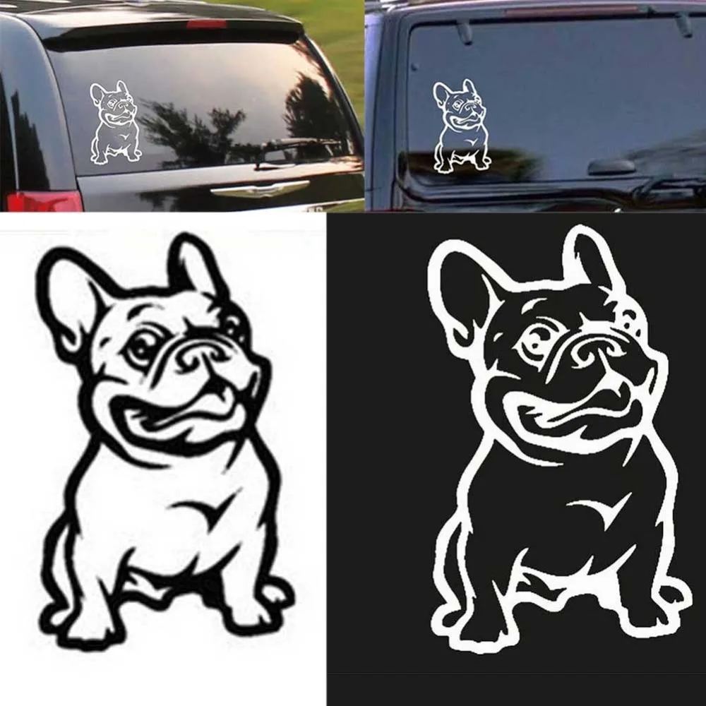 

Personality New Strong Adhesive 3d Stickers French Bulldog Dog Car Sticker Vinyl Cars Decal Custom Window Door Wall Sticker