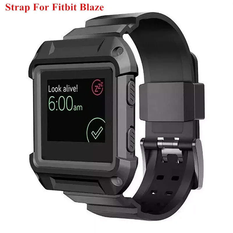 

Silicone Strap For Fitbit Blaze Band Strap+Case Bracelet Straps For Hours 3 Color Fitbit Blaze Strap For Watch Watchband
