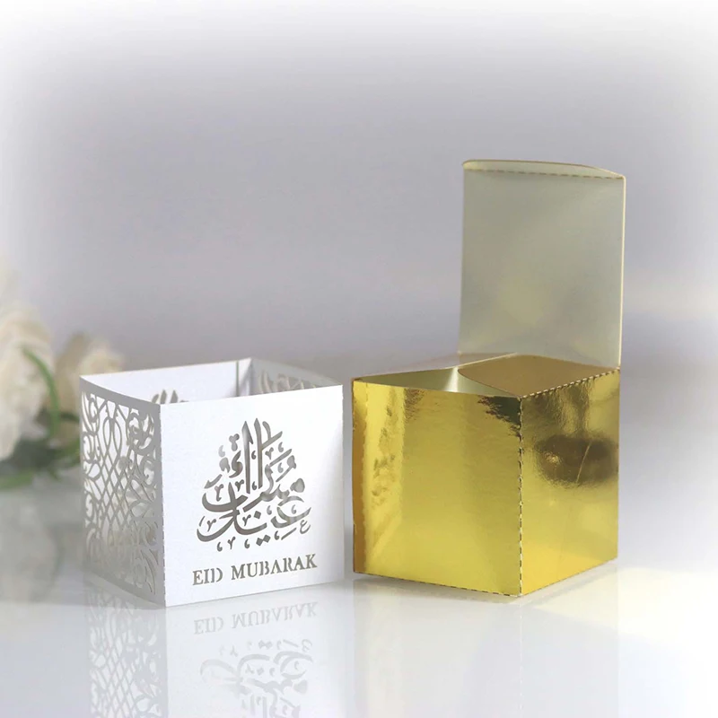 50 шт в лоте прикольные ИД Мубарак коробка Рамадан день рождения ребенка