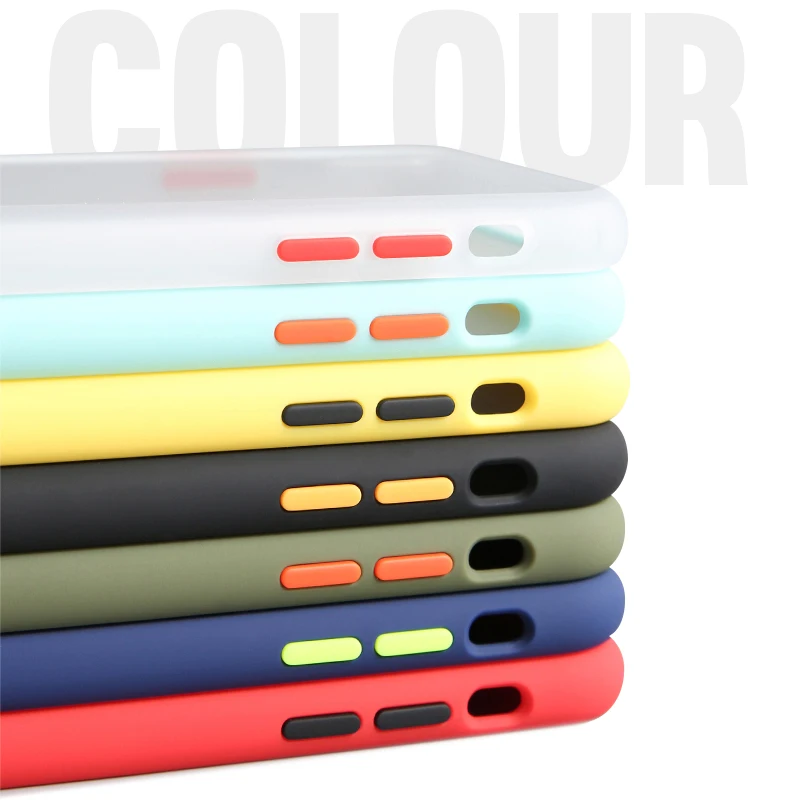 Мятный Гибридный простой матовый чехол-бампер для телефона iPhone 11 Pro Max XR XS 6S 8 7 Plus