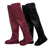 pvc waterproof knee length rain pants men women outdoor hiking camping riding waterproof wading pants leg cover shoes covers